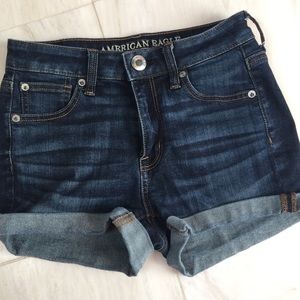 American Eagle shorts dark denim super stretch